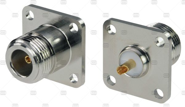 N FLANGIA PER USO LINEARI IN TEFLON, Cu/Be-Pin 4 peri